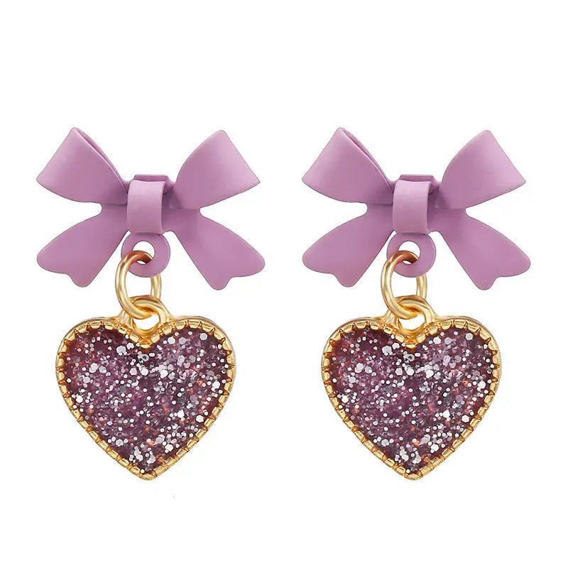 2022 New Korean Acrylic Pink Geometric Earrings for Women Cute Romantic Round Flower Heart Candy Color Fashion Jewelry Brincos - Gofionafashion