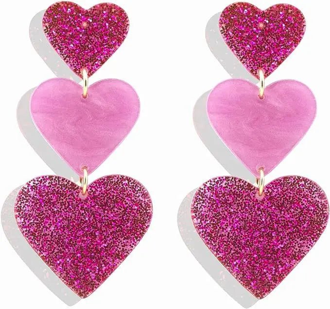 2022 New Korean Acrylic Pink Geometric Earrings for Women Cute Romantic Round Flower Heart Candy Color Fashion Jewelry Brincos - Gofionafashion