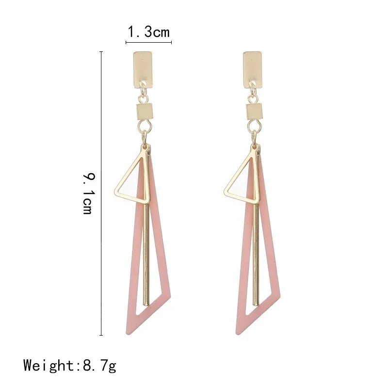 2022 New Korean Acrylic Pink Geometric Earrings for Women Cute Romantic Round Flower Heart Candy Color Fashion Jewelry Brincos - Gofionafashion