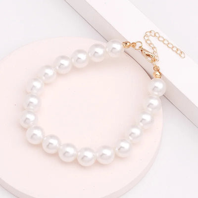 4/6/8/10/14MM Pearl Bracelet for Women Party Wedding Korean Elegant Charm Bracelets for Girls Friendship Gifts Wholesale - Gofionafashion