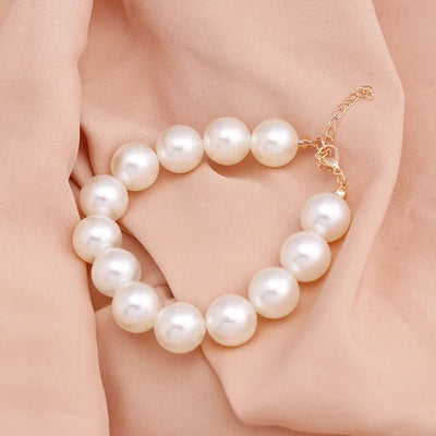 4/6/8/10/14MM Pearl Bracelet for Women Party Wedding Korean Elegant Charm Bracelets for Girls Friendship Gifts Wholesale - Gofionafashion