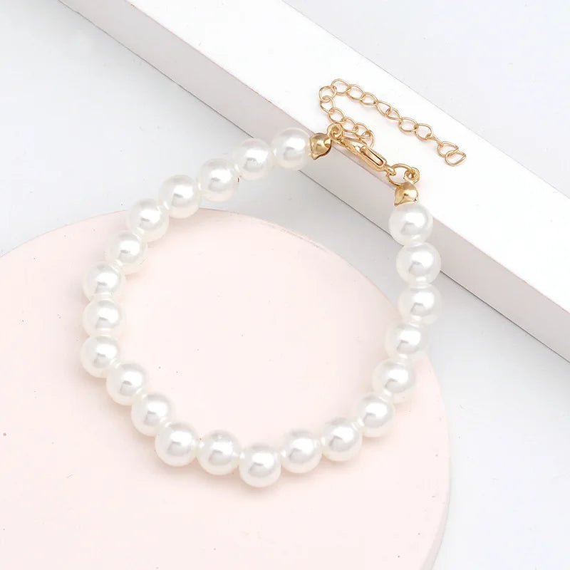 Elegant Wedding Imitation Pearl Bracelet for Women Girl Sweet Couple Girlfriend Gifts Beaded Chain Korean Simple Bracelet 2022 - Gofionafashion