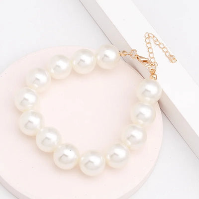 Elegant Wedding Imitation Pearl Bracelet for Women Girl Sweet Couple Girlfriend Gifts Beaded Chain Korean Simple Bracelet 2022 - Gofionafashion