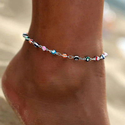 Gold Color Eyes Anklets Barefoot Leg Chain For Women Summer Multilayer Ankle Bracelets On The Leg Beach Jewelry obilleras Pulser - Gofionafashion