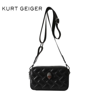 Kurt Geiger Luxury Designer Shoulder Bag, Camera Bags Fashion Trendy Ladies Zip Letter Small Square Bag Brand Women Handbag - Gofionafashion