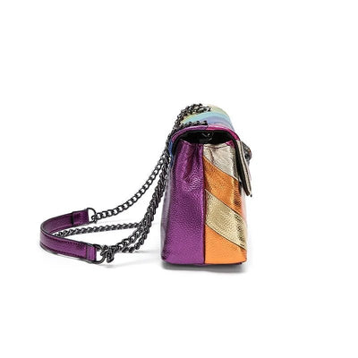 Kurt Geiger Shoulder Bag Luxury Designer, Crossbody Rainbow Eagle Head Bag - Gofionafashion