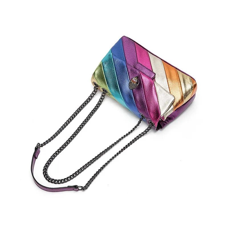 Kurt Geiger Shoulder Bag Luxury Designer, Crossbody Rainbow Eagle Head Bag - Gofionafashion