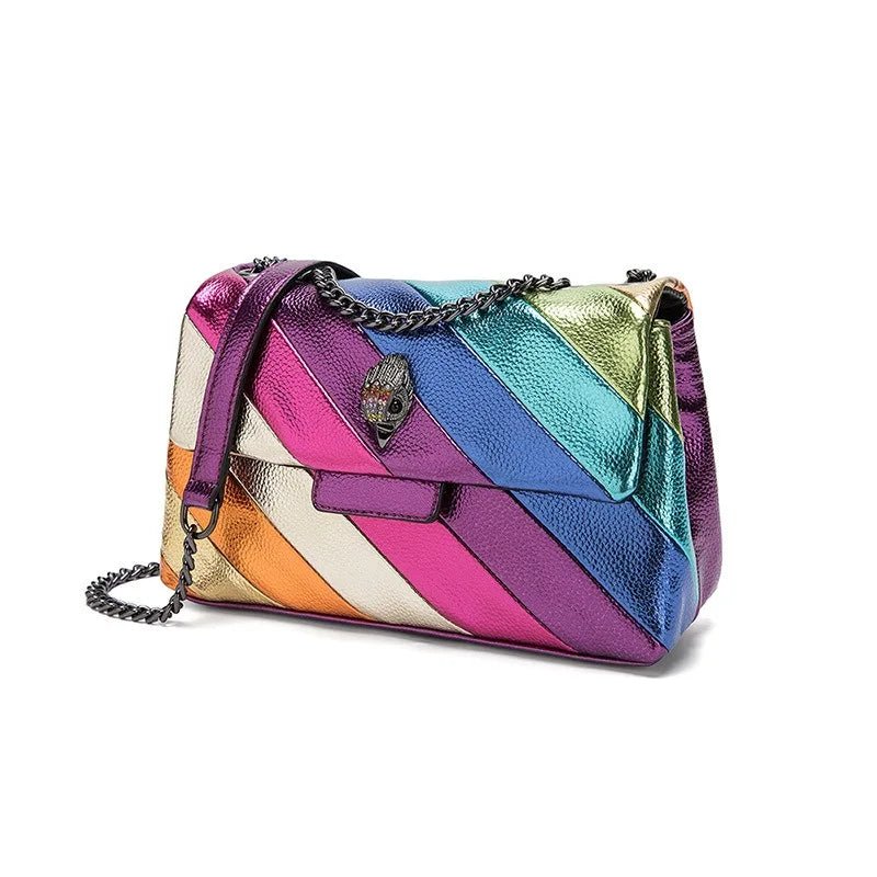 Kurt Geiger Shoulder Bag Luxury Designer, Crossbody Rainbow Eagle Head Bag - Gofionafashion