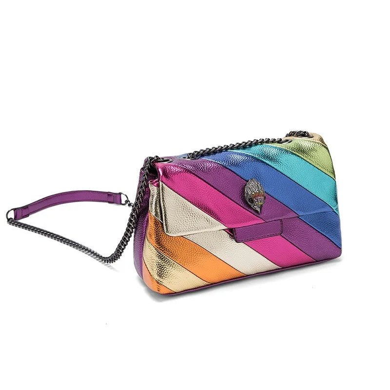 Kurt Geiger Shoulder Bag Luxury Designer, Crossbody Rainbow Eagle Head Bag - Gofionafashion