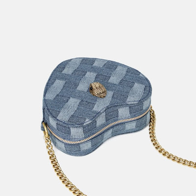 Kurt Geiger Shoulder Bags Denim Chain Crossbody Luxury Brand - Gofionafashion