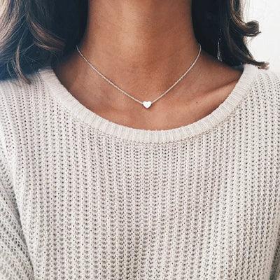 Minimalist Round Stick Pendant Necklace for Women Pearl Clavicle Necklace Leaves Long Chain Fashion Jewelry Statement Girl Gift - Gofionafashion