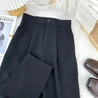 Pants Women Fashion Elastic High Waist Casual Trousers - Gofionafashion