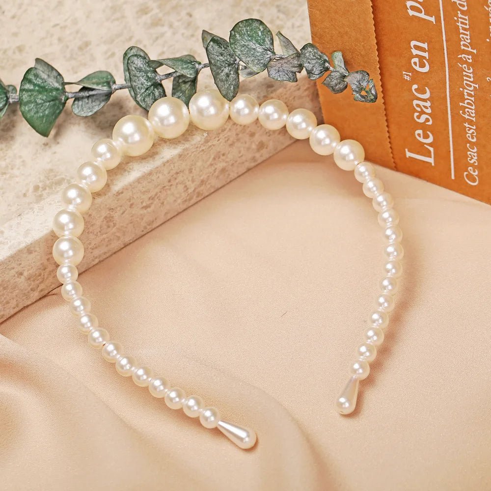 Pearl Hairbands for Women Sweet Headband Hair Hoop Holder Wedding Bridal Headwear Lady Elegant Fashion Hair Accessories - Gofionafashion