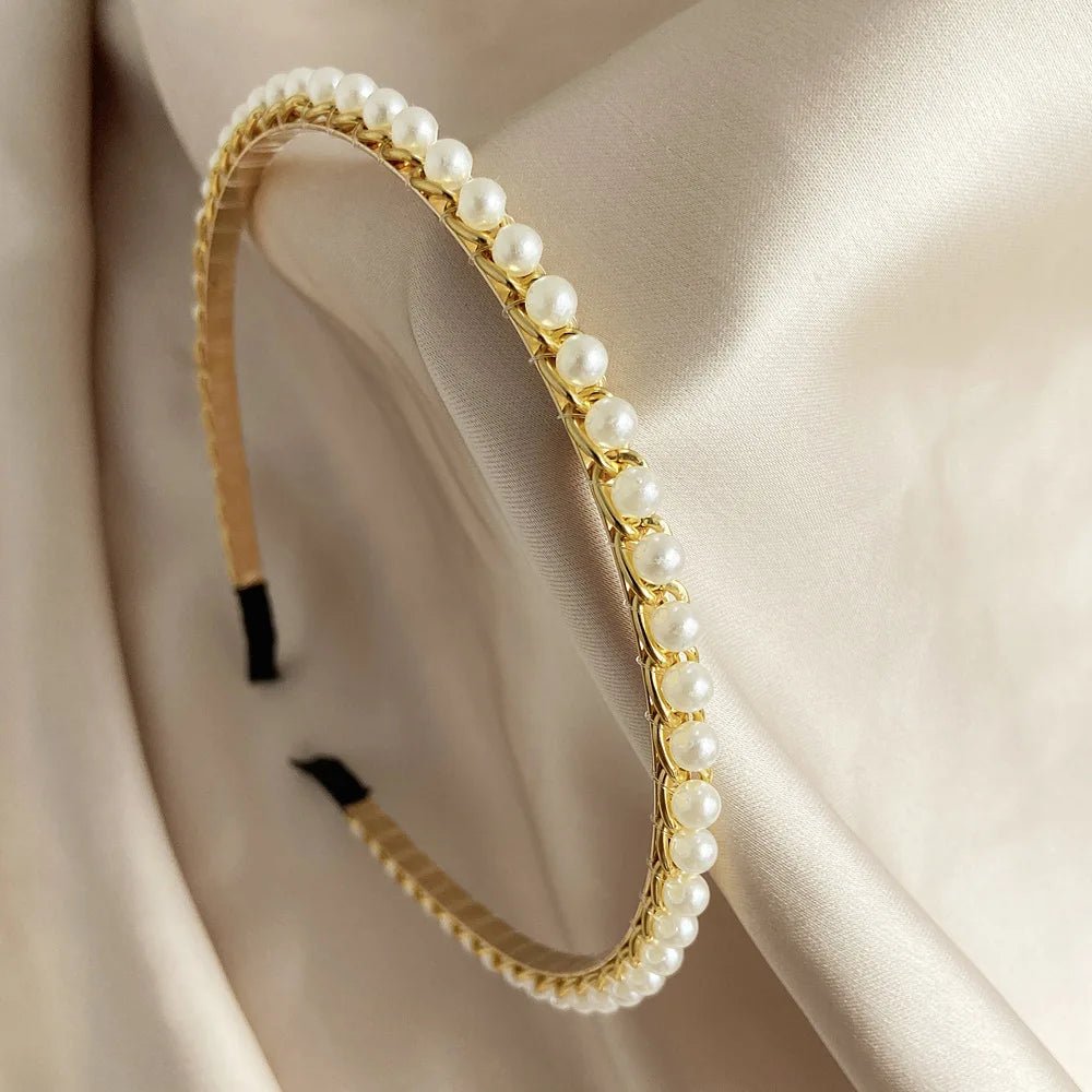 Pearl Hairbands for Women Sweet Headband Hair Hoop Holder Wedding Bridal Headwear Lady Elegant Fashion Hair Accessories - Gofionafashion