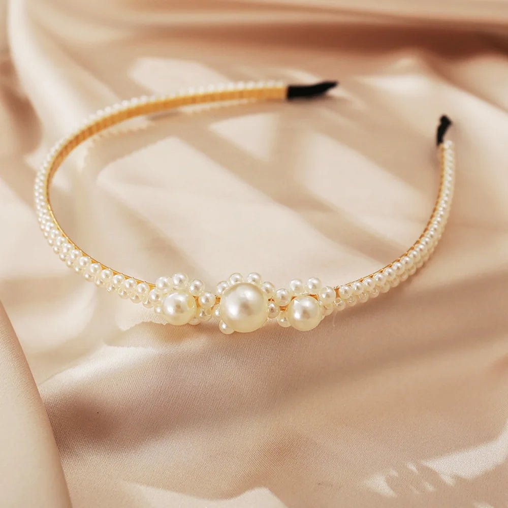 Pearl Hairbands for Women Sweet Headband Hair Hoop Holder Wedding Bridal Headwear Lady Elegant Fashion Hair Accessories - Gofionafashion