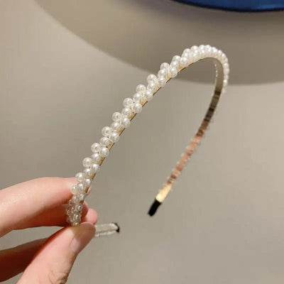 Pearl Hairbands for Women Sweet Headband Hair Hoop Holder Wedding Bridal Headwear Lady Elegant Fashion Hair Accessories - Gofionafashion