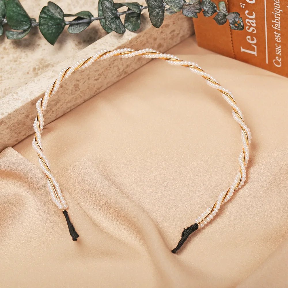 Pearl Hairbands for Women Sweet Headband Hair Hoop Holder Wedding Bridal Headwear Lady Elegant Fashion Hair Accessories - Gofionafashion