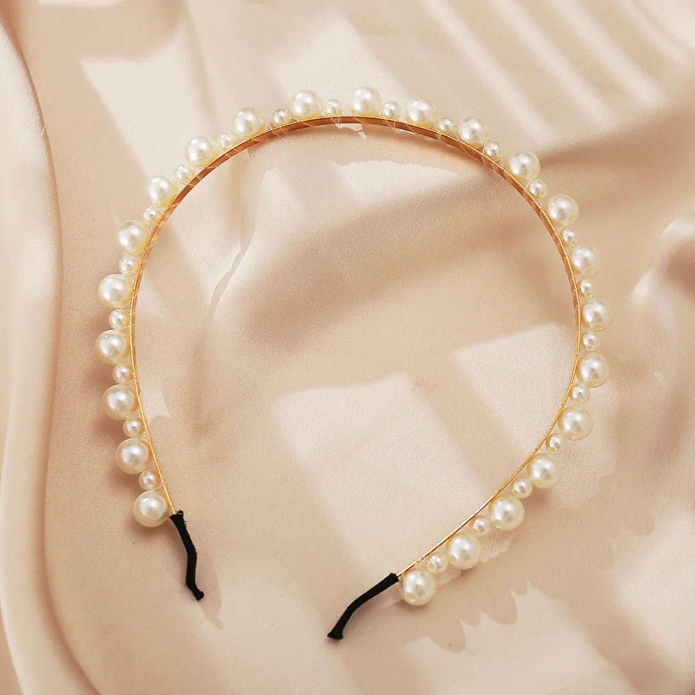 Pearl Hairbands for Women Sweet Headband Hair Hoop Holder Wedding Bridal Headwear Lady Elegant Fashion Hair Accessories - Gofionafashion