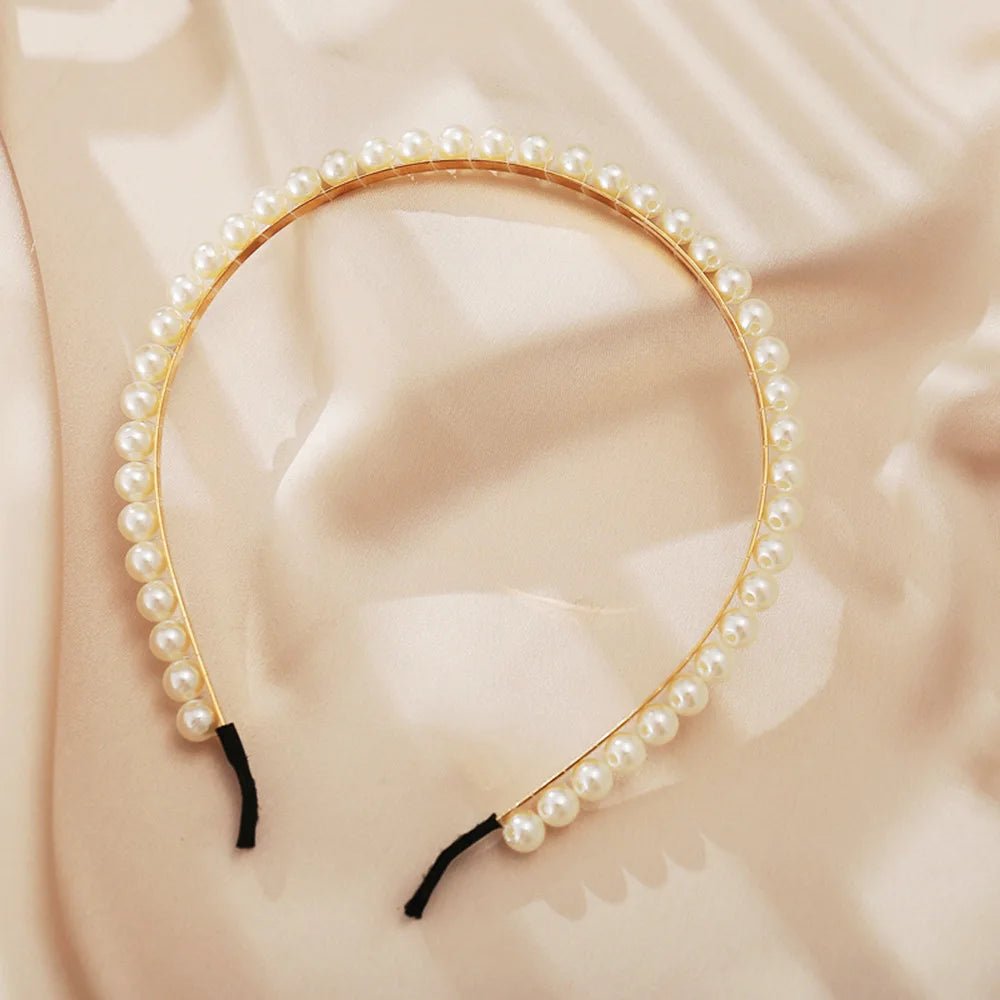 Pearl Hairbands for Women Sweet Headband Hair Hoop Holder Wedding Bridal Headwear Lady Elegant Fashion Hair Accessories - Gofionafashion