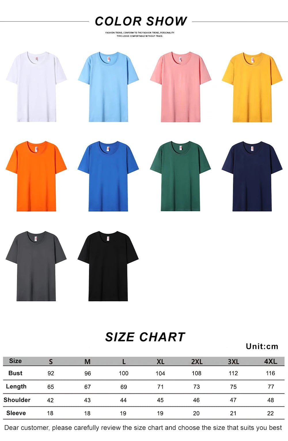 Plain Round Neck T Shirt 100% Cotton Summer Men Tshirts Wholesale Short Sleeve Premium T-shirt Unisex Playeras De Hombre Algodon - Gofionafashion