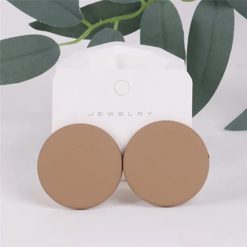 Stud Earrings for Women Minimalist Circle Acrylic Personality - Gofionafashion