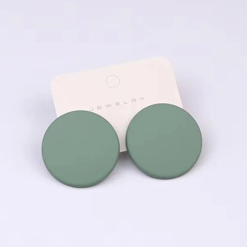 Stud Earrings for Women Minimalist Circle Acrylic Personality - Gofionafashion