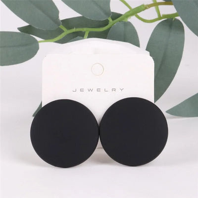 Stud Earrings for Women Minimalist Circle Acrylic Personality - Gofionafashion