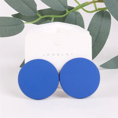 Stud Earrings for Women Minimalist Circle Acrylic Personality - Gofionafashion