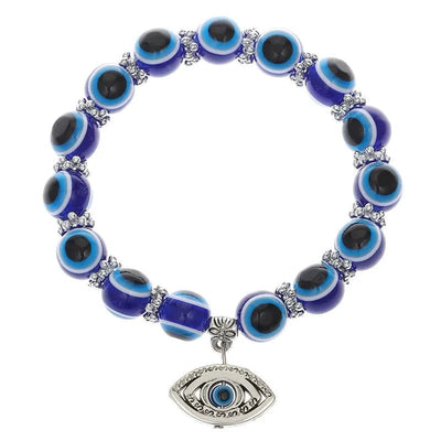 Turkish Blue Eyes Bracelet For Women Crystal Resin Lucky Bead Wishing Chain Bracelet Ladies Charm Jewelry Palm Wear Gifts - Gofionafashion