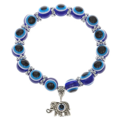 Turkish Blue Eyes Bracelet For Women Crystal Resin Lucky Bead Wishing Chain Bracelet Ladies Charm Jewelry Palm Wear Gifts - Gofionafashion