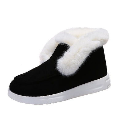 Warm Winter Shoes Plush Fur Ankle Boots Women - Gofionafashion